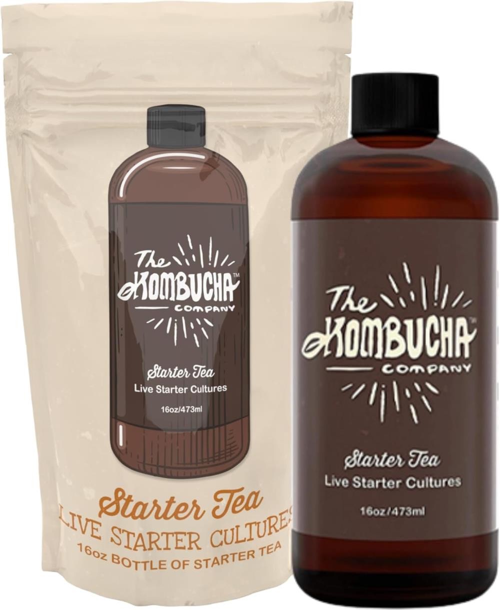 Kombucha Starter Tea | Grow SCOBY From Scratch | 16 oz Bottle