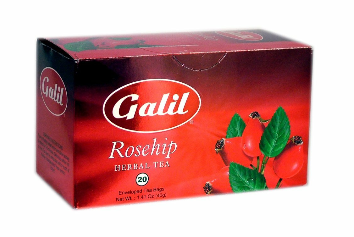 Galil Caffeine Free Herbal Tea Rosehip 20 Tea Bags Kosher Product of Turkey