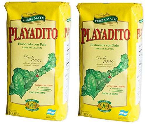 Yerba Mate Playadito 2.2 Pounds Pack of 2 Imported from Argentina