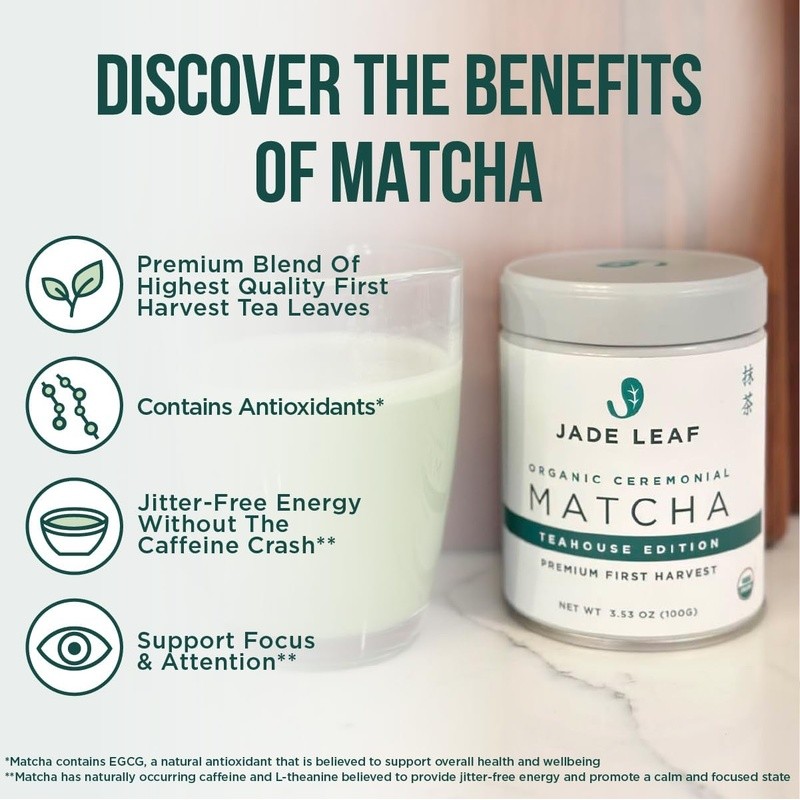 Organic Ceremonial Matcha Powder Green Tea 100g Antioxidant Energy Latte New