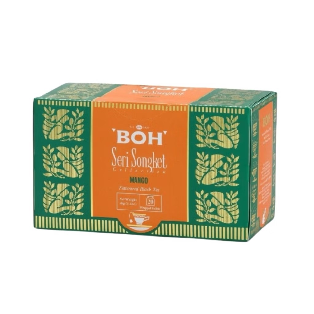 Boh Seri Songket Malaysian Tea Collection 20 Sachets – Choose Flavour