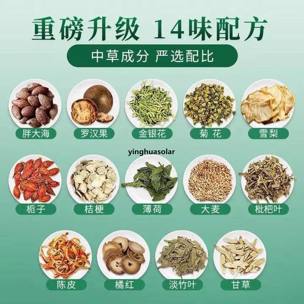 Health Herbal Tea Nourishing Throat Beijing Tongrentang Fat Sea snow pear Loquat