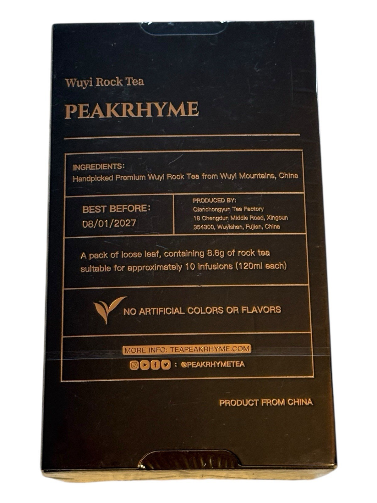 PeakRhyme Handpicked Wuyi Rock Tea – 2024 Duo Sampler Pack – 6 Loose Leaf Packs