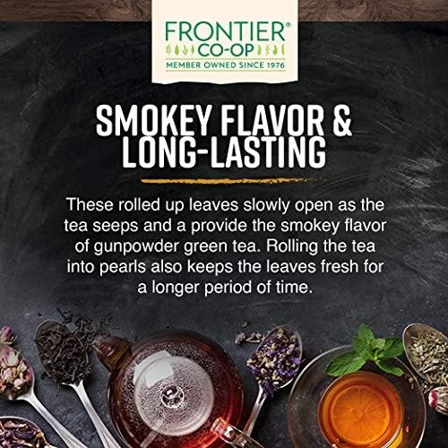 Frontier Co-op Organic Fair Trade Gunpowder Green Tea 1 Pound Bold Flavor