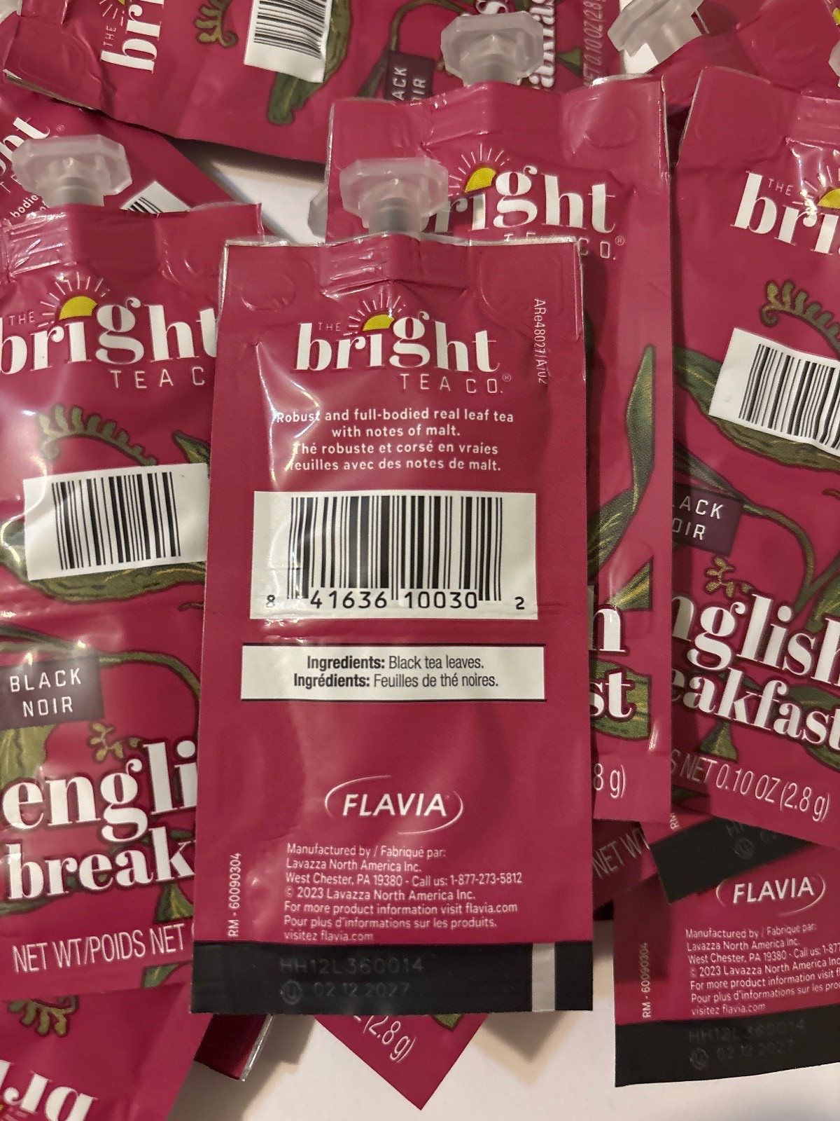 FLAVIA English breakfast tea, Bright Tea 80 ct FEB 2027