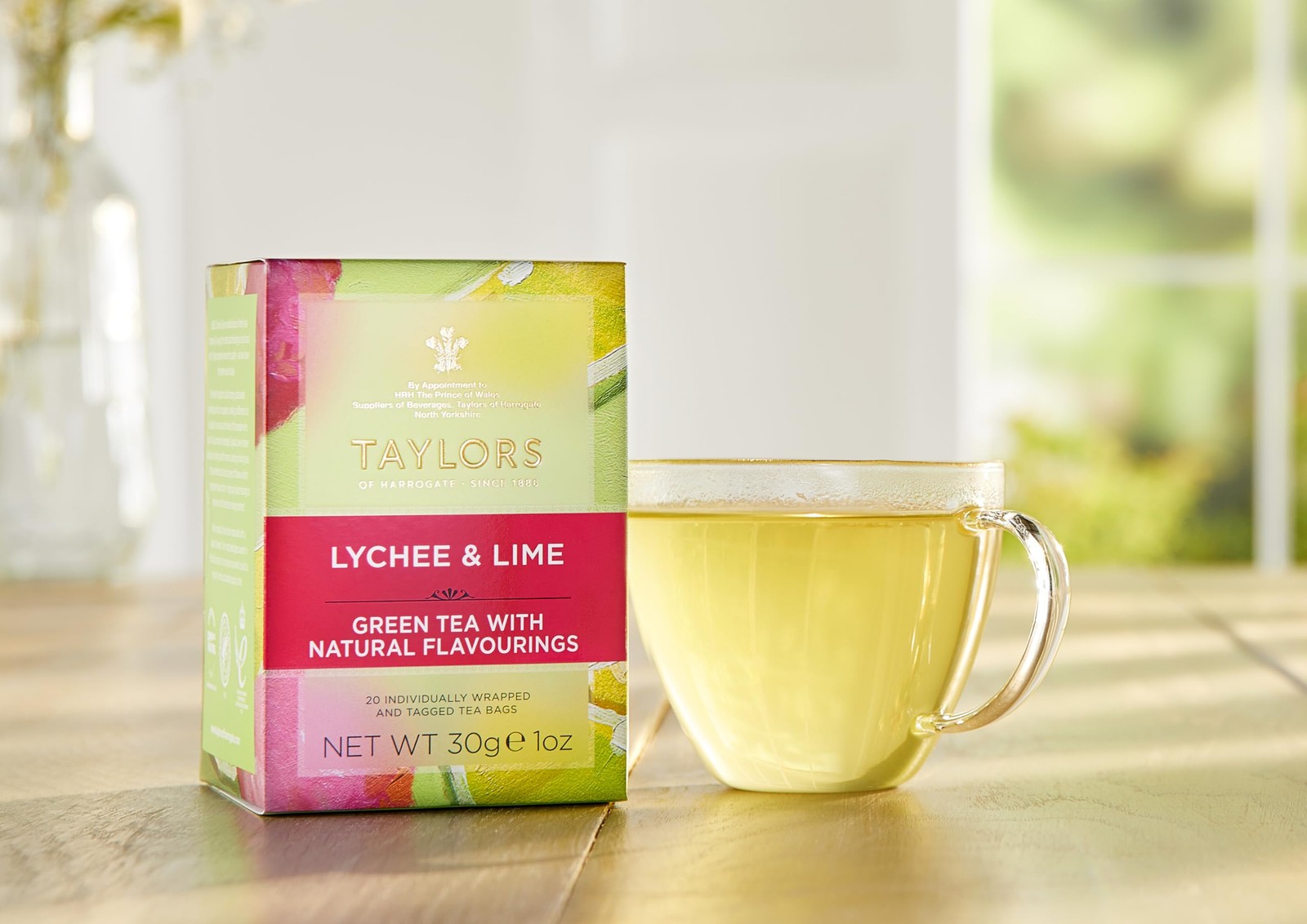 Taylors Of Harrogate Green Tea Bags Zesty Lychee Citrus 20 Count 1 Pack