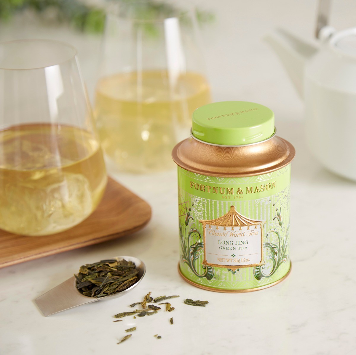 Fortnum & Mason British Tea, Long Jing Green Tea, 35g Loose Leaf Tea Tin – New