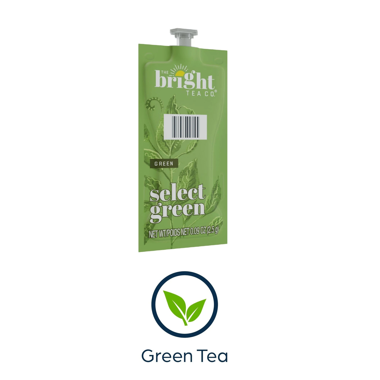 Flavia The Bright Tea Co. Select Green Tea Freshpacks, 0.25 Oz, 100-Pk