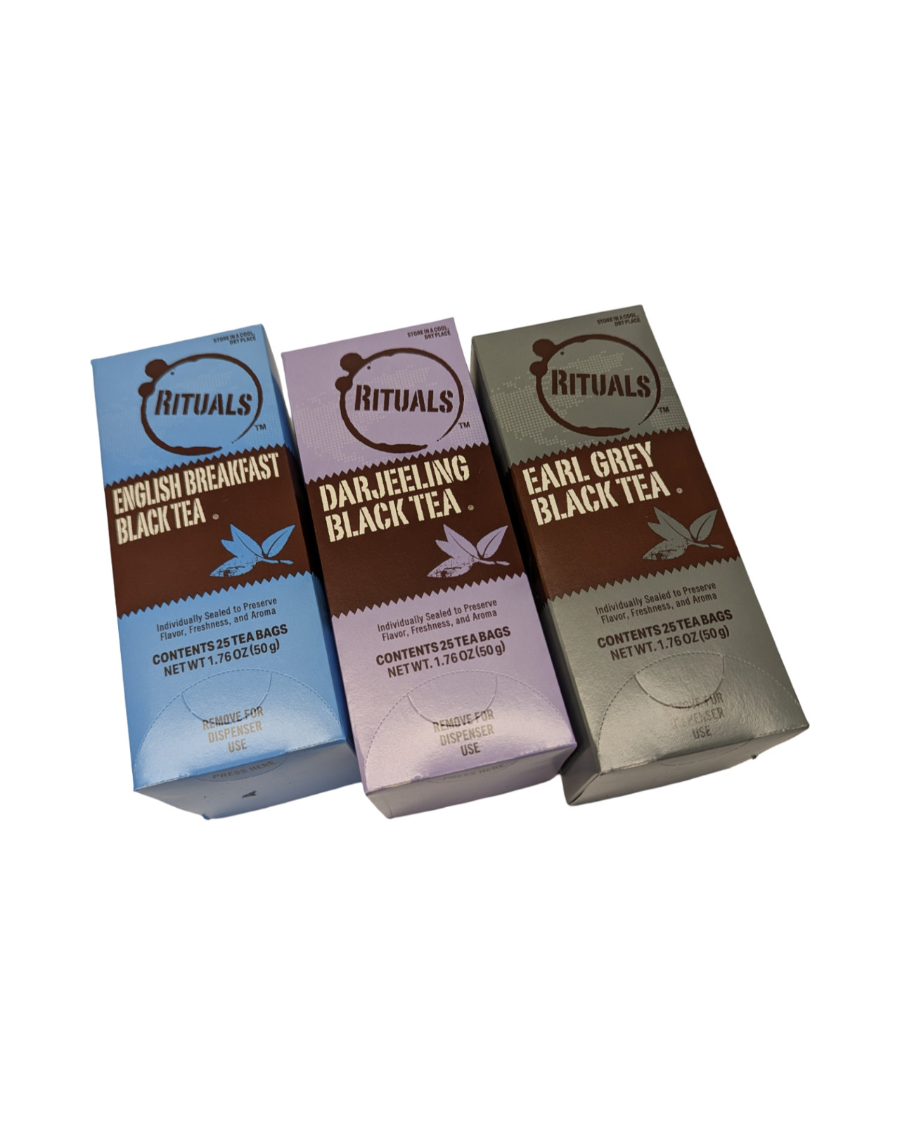 Black Tea Variety Pack, English Breakfast, Darjeeling, Earl Grey, 75 Tea Bags
