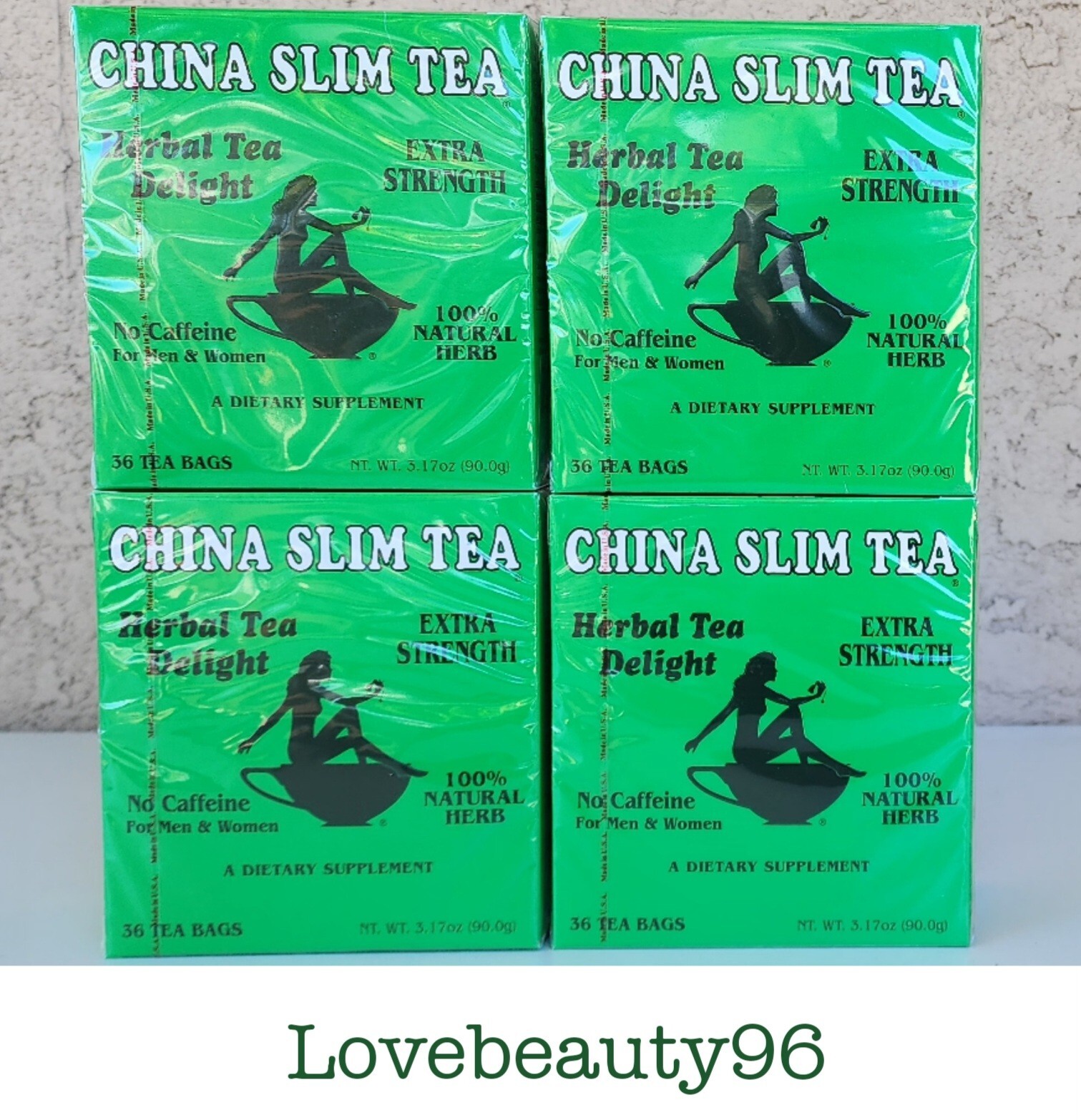 144 TEA BAGS CHINA SLIM TEA EXTRA STRENGTH 100 % NATURAL HERB 3.17 oz