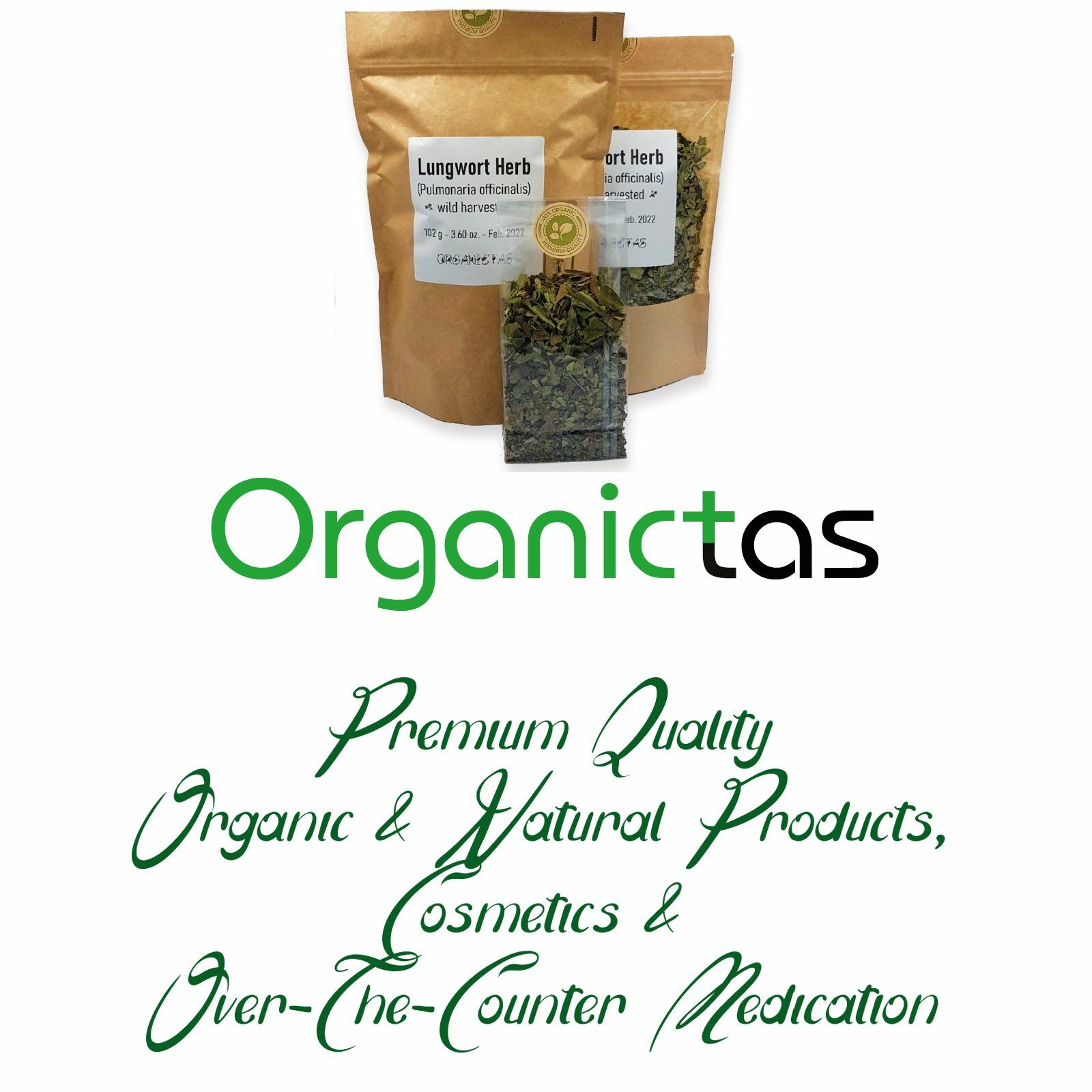 Lungwort Herb Tea Loose, for Lungs & Respiratory Tract Organic Pulmonaria offic.