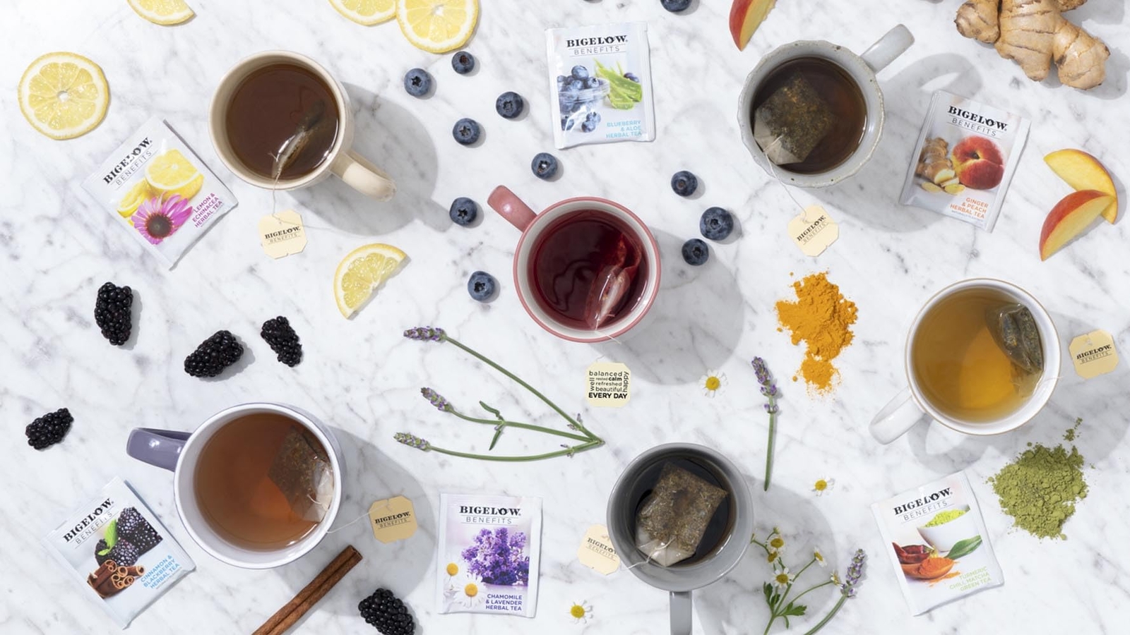 Bigelow Benefits Wellness Teas Variety Pack, Mixed Caffeinated Green Matcha &…