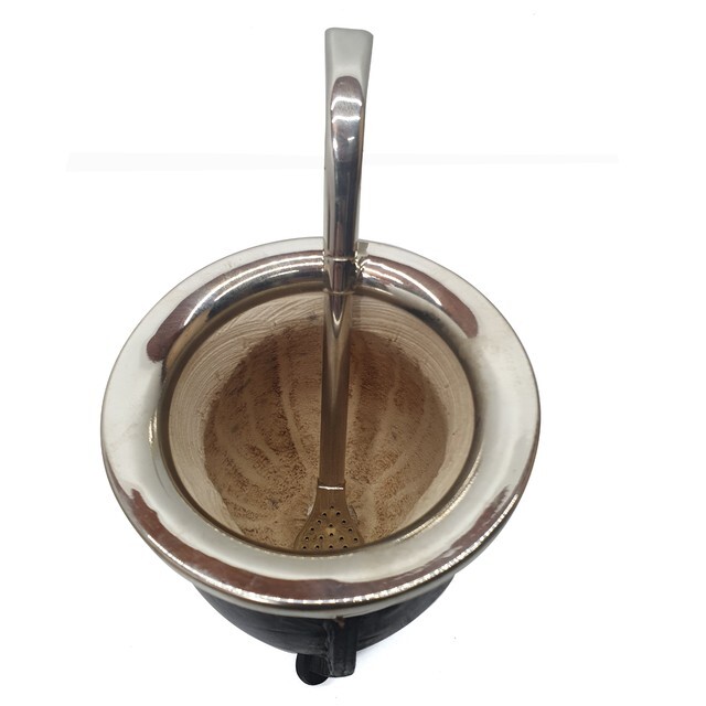 Mate imperial con virola de alpaca + bombilla de regalo!
