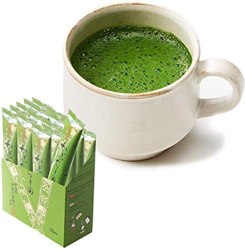 Ito Kyuemon Uji Matcha Cappuccino Powder Sticks 18-Pack – Frothy Green Tea Latte