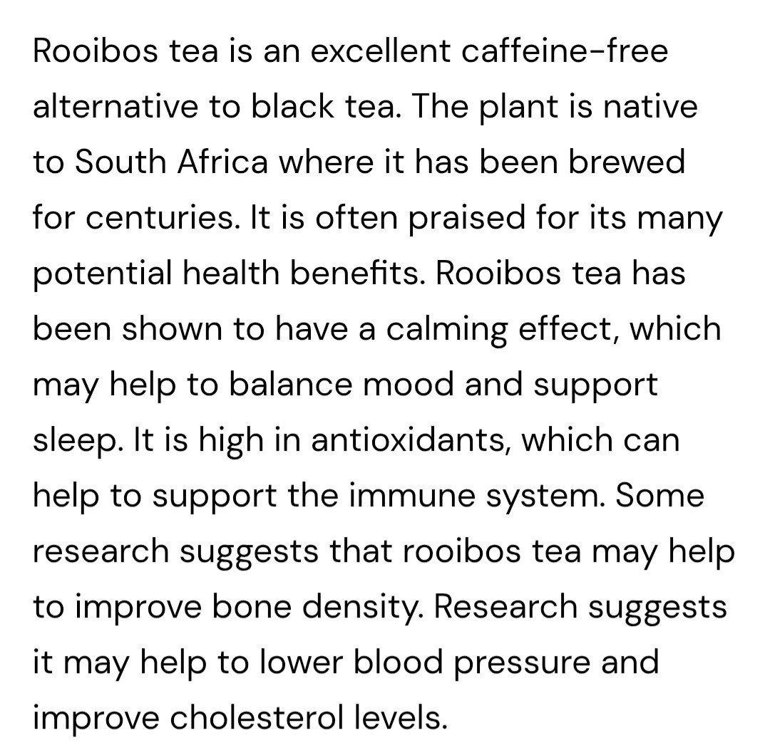 True Honey Teas Blueberry Rooibos Herbal Tea Organic Caffeine Free 24 Pack