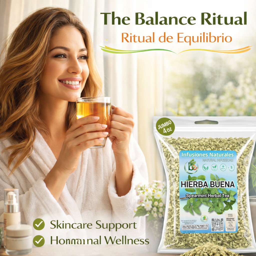 Spearmint Herbal Tea – 4 oz (113g) – Dried Mentha Spicata Leaves – Caffeine-Free