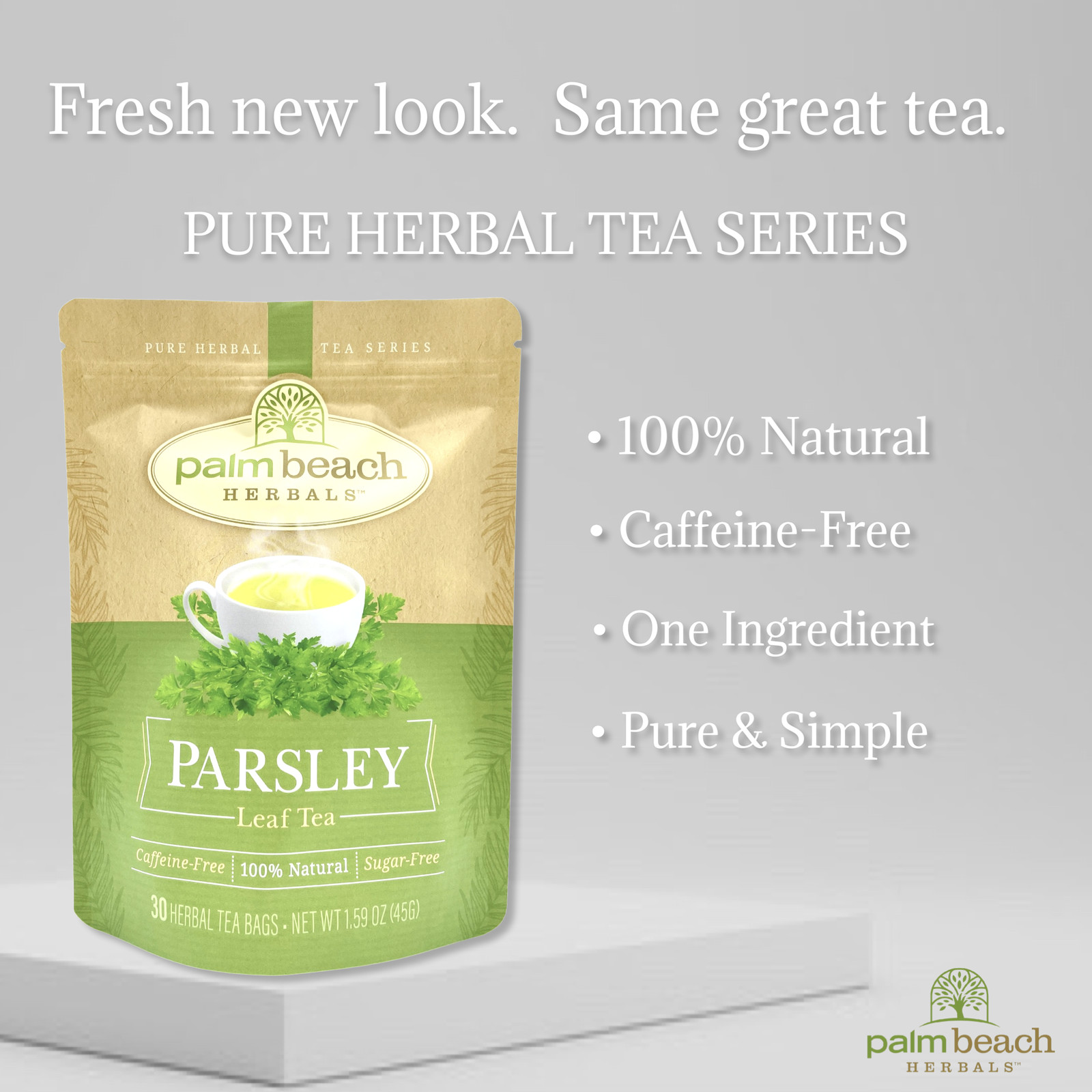 Parsley Leaf Tea by Palm Beach Herbals | 30ct, Caffeine-Free