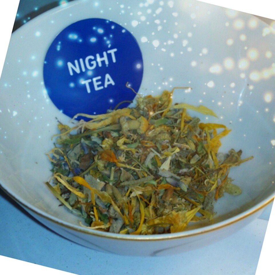 NIGHT Calming, Stress-Relieving Herbal Loose Leaf Tea Blend 1 oz