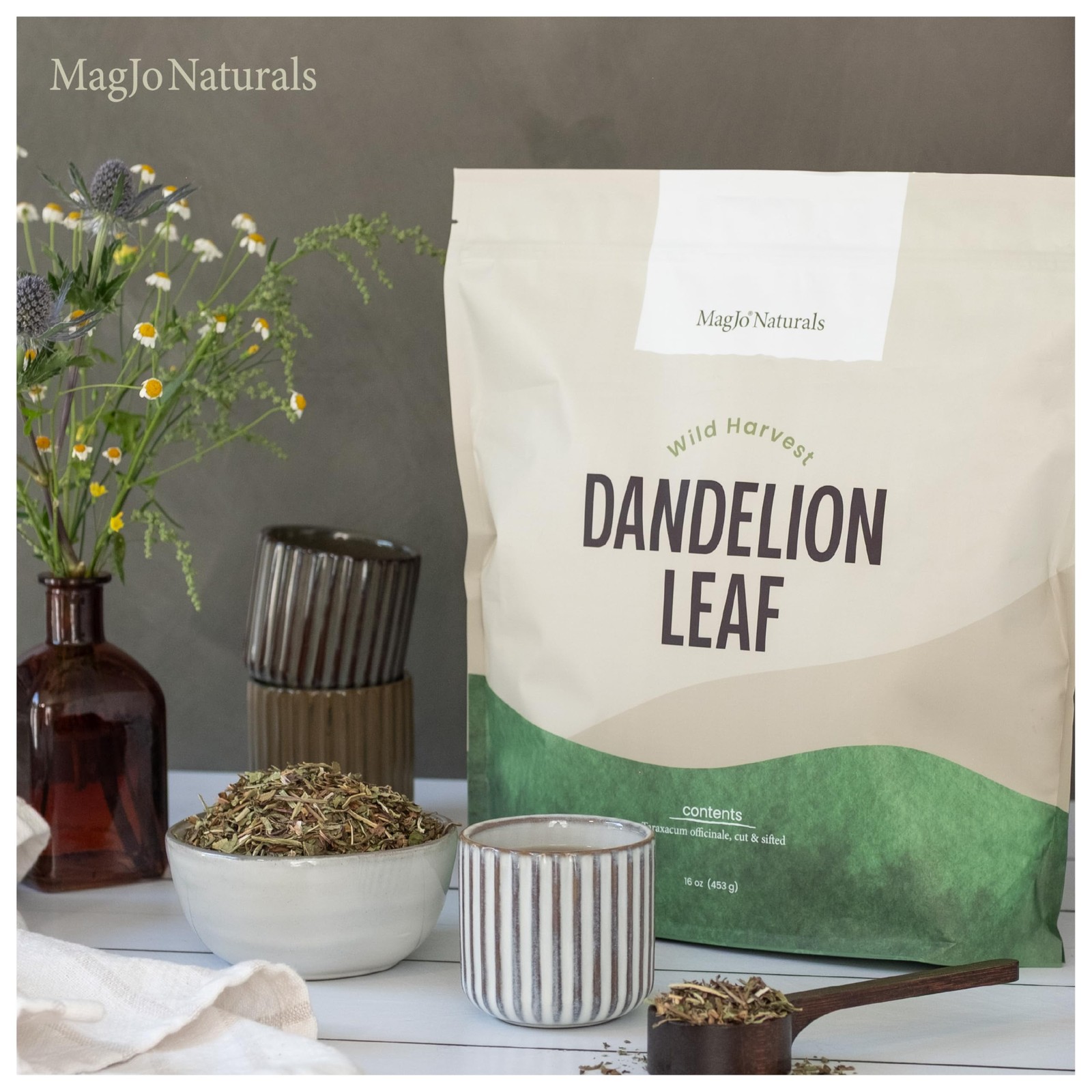 Naturals Wild-Harvest Dandelion Leaf (16 ounces) Cut & Sifted, Non-irradiated…
