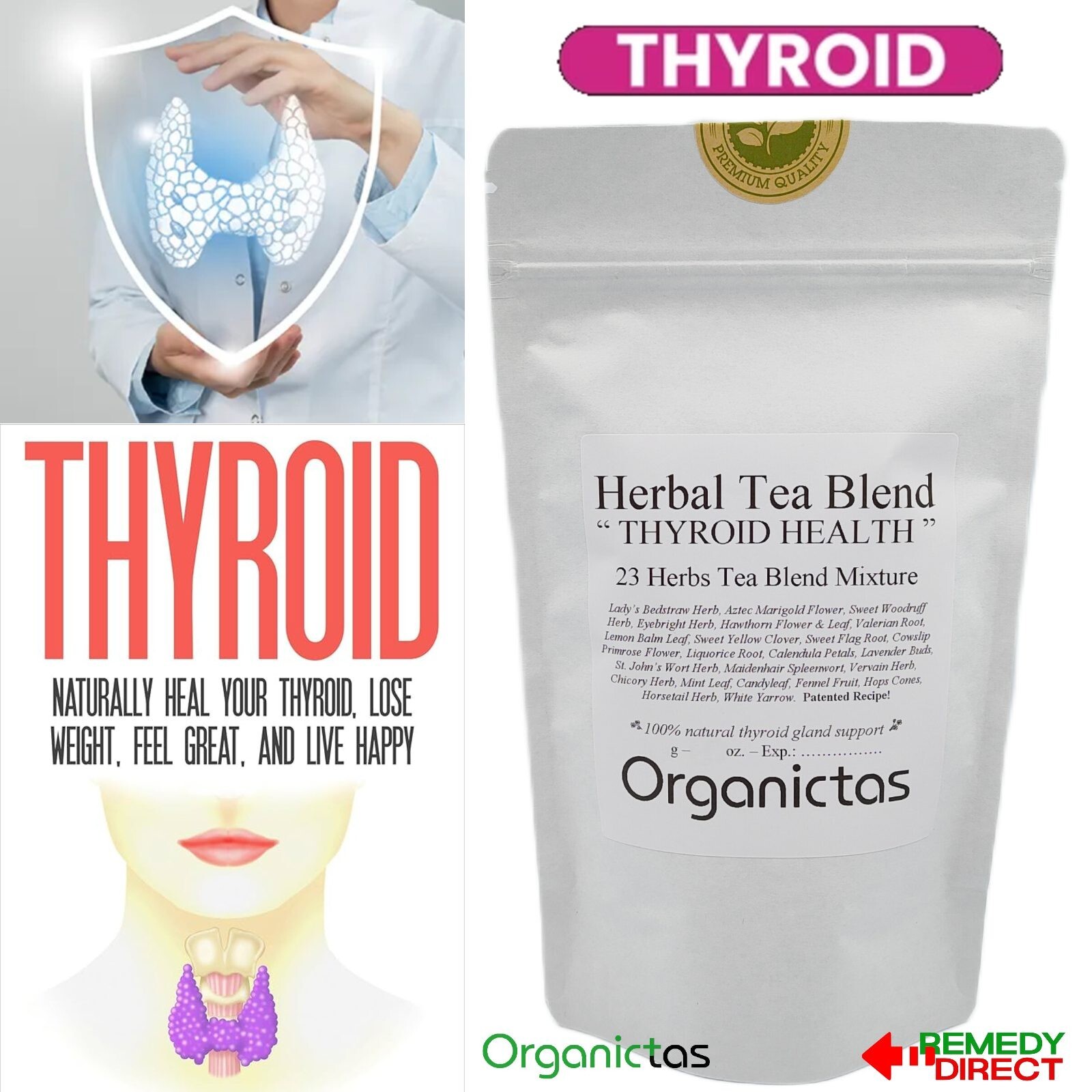 Thyroid Support Herbal Tea / Best Tea for Hormonal Balance, Metabolism & Health
