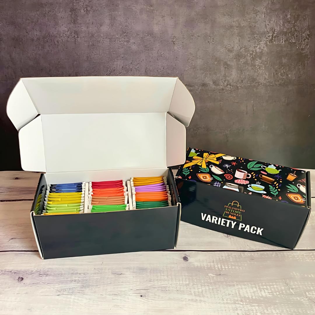 56-Piece Tea Sampler Gift Set – 14 Flavors, Premium Assorted Variety Pack wit…