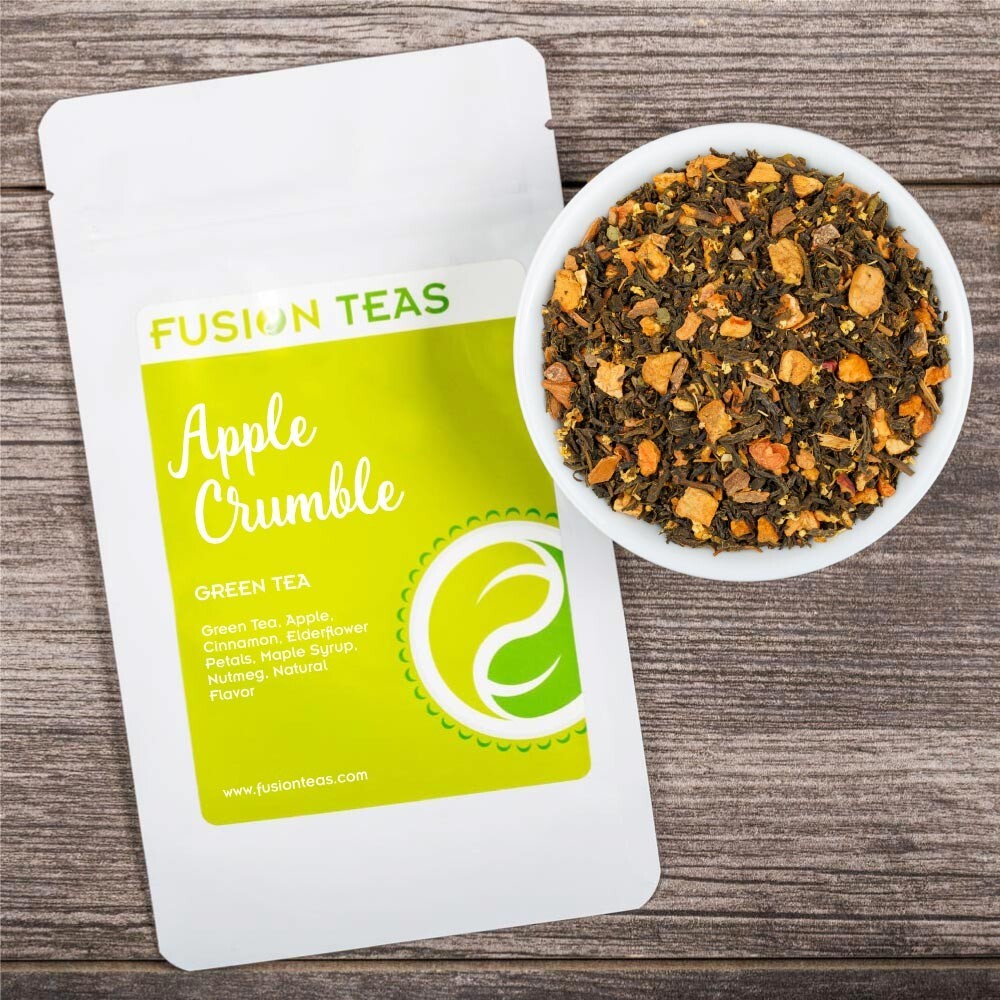 Apple Crumble Green Tea – Premium Loose Leaf Blend – Fusion Teas