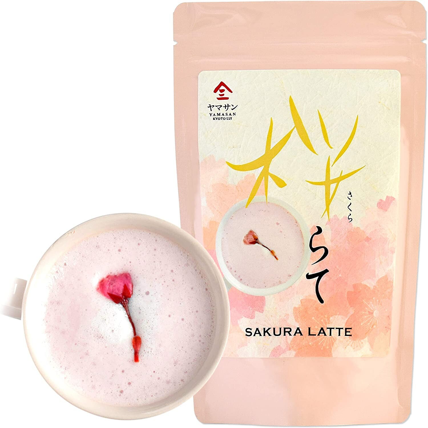 Sakura Latte 100g Powder Cherry Blossom Latte Kyoto Uji Yamasan Made in Japan
