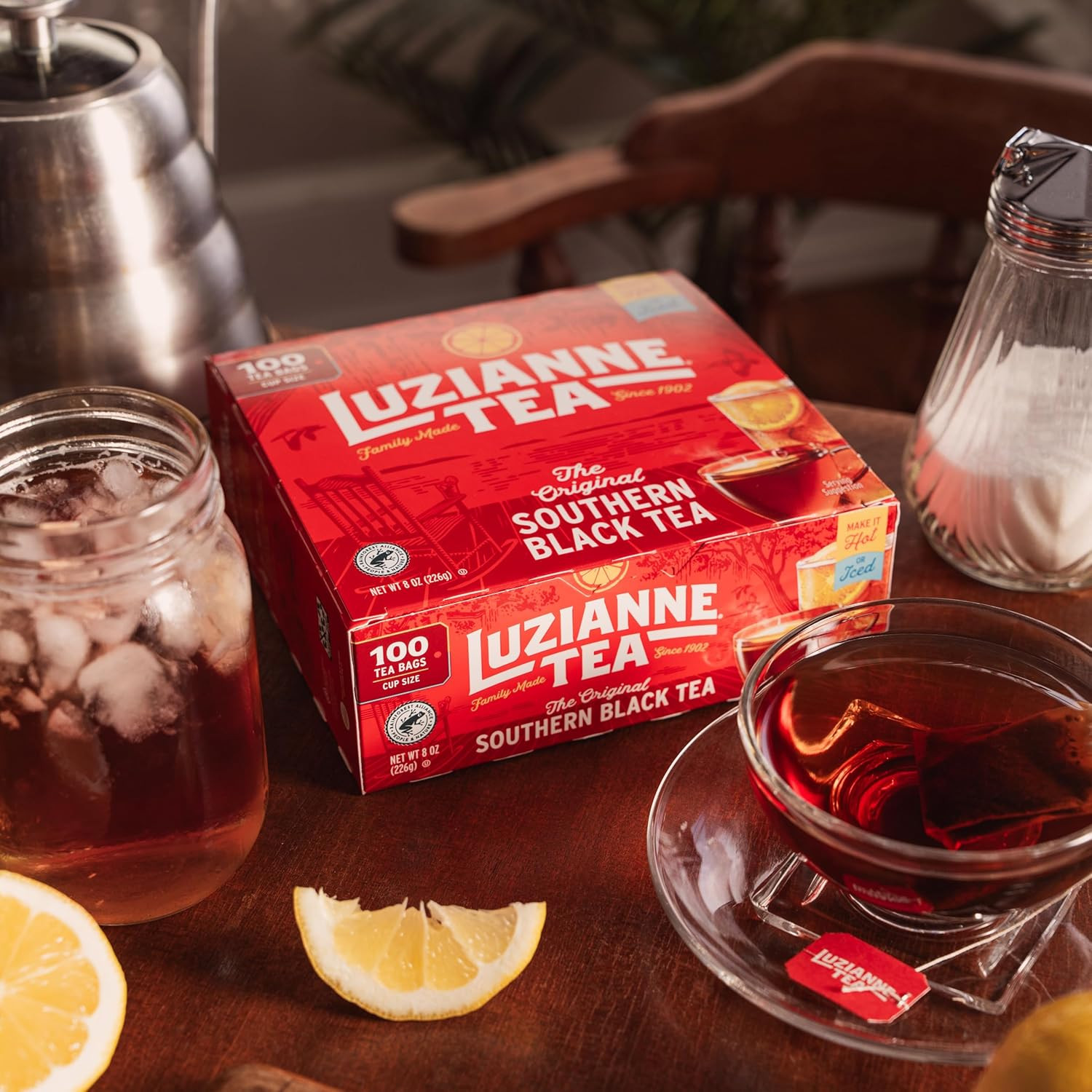Unsweetened Iced Tea Bags, Family Size, 100ct Box (Pack of 1)
