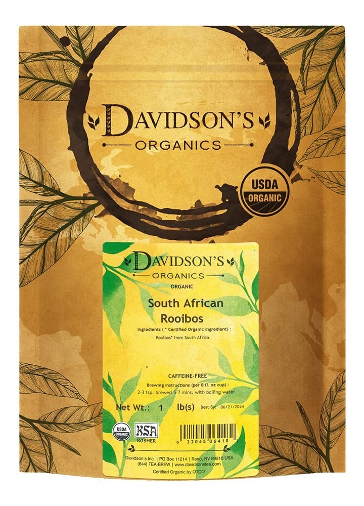 Organic South African Rooibos Loose Leaf Tea 16-Ounce – Caffeine-Free Wellness