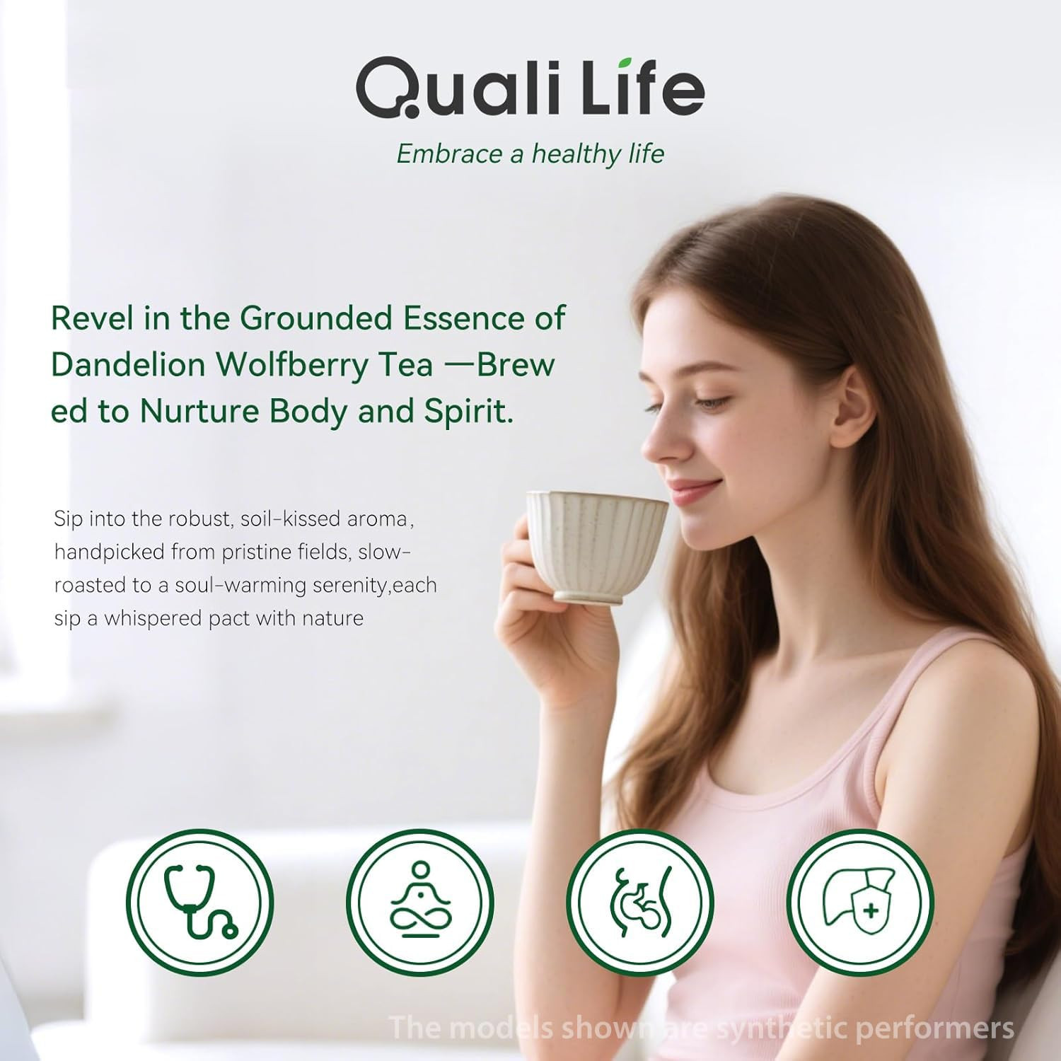 Dandelion Wolfberry Tea – Liver & Kidney Detox Herbal Tea, Summer Cleanse with C