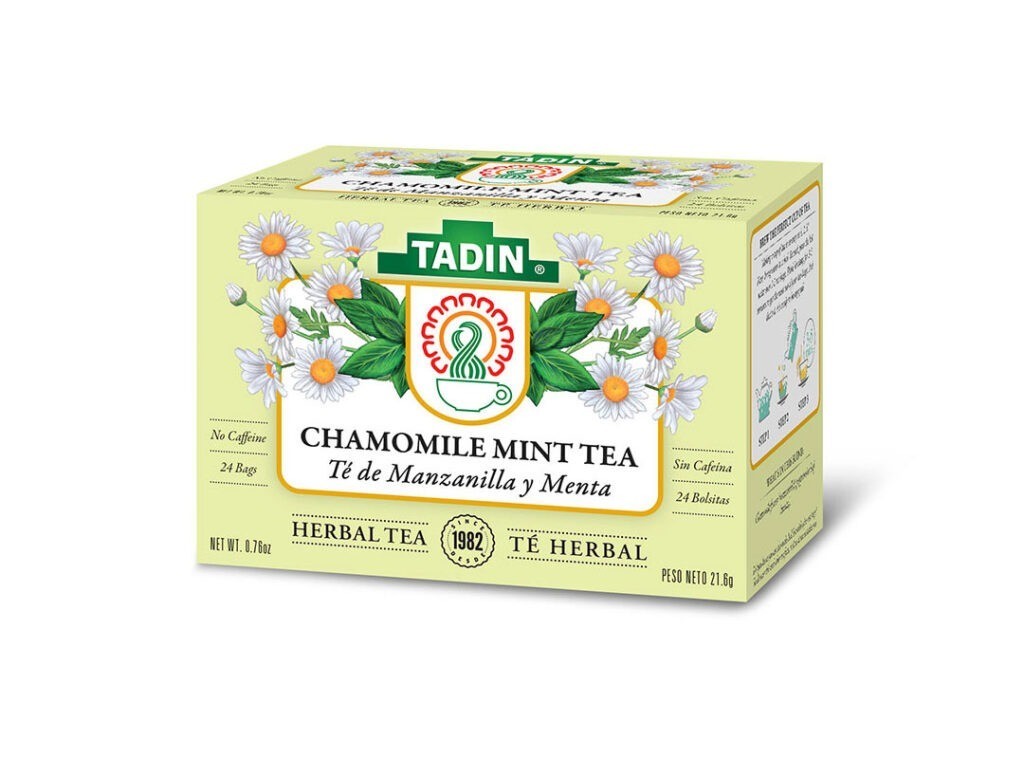 TADIN Chamomile Mint Tea Bags Floral Refreshing Herbal Tea 24 bags/box