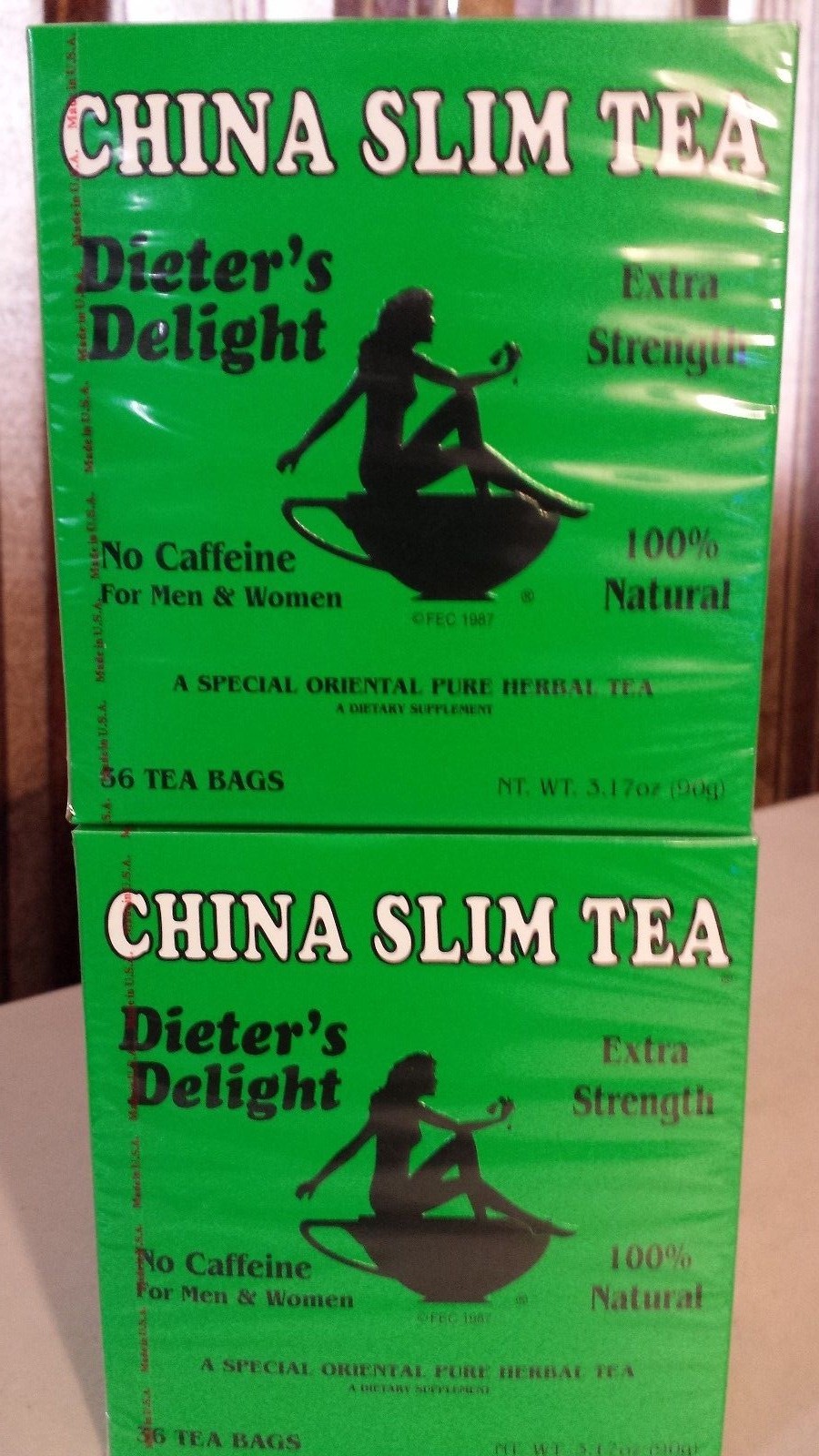 2 CHINA SLIM TEA 36 BAGS (PACK OF 2 BOXES) TOTAL 72 TEA BAGS DIETER’S 09/2025