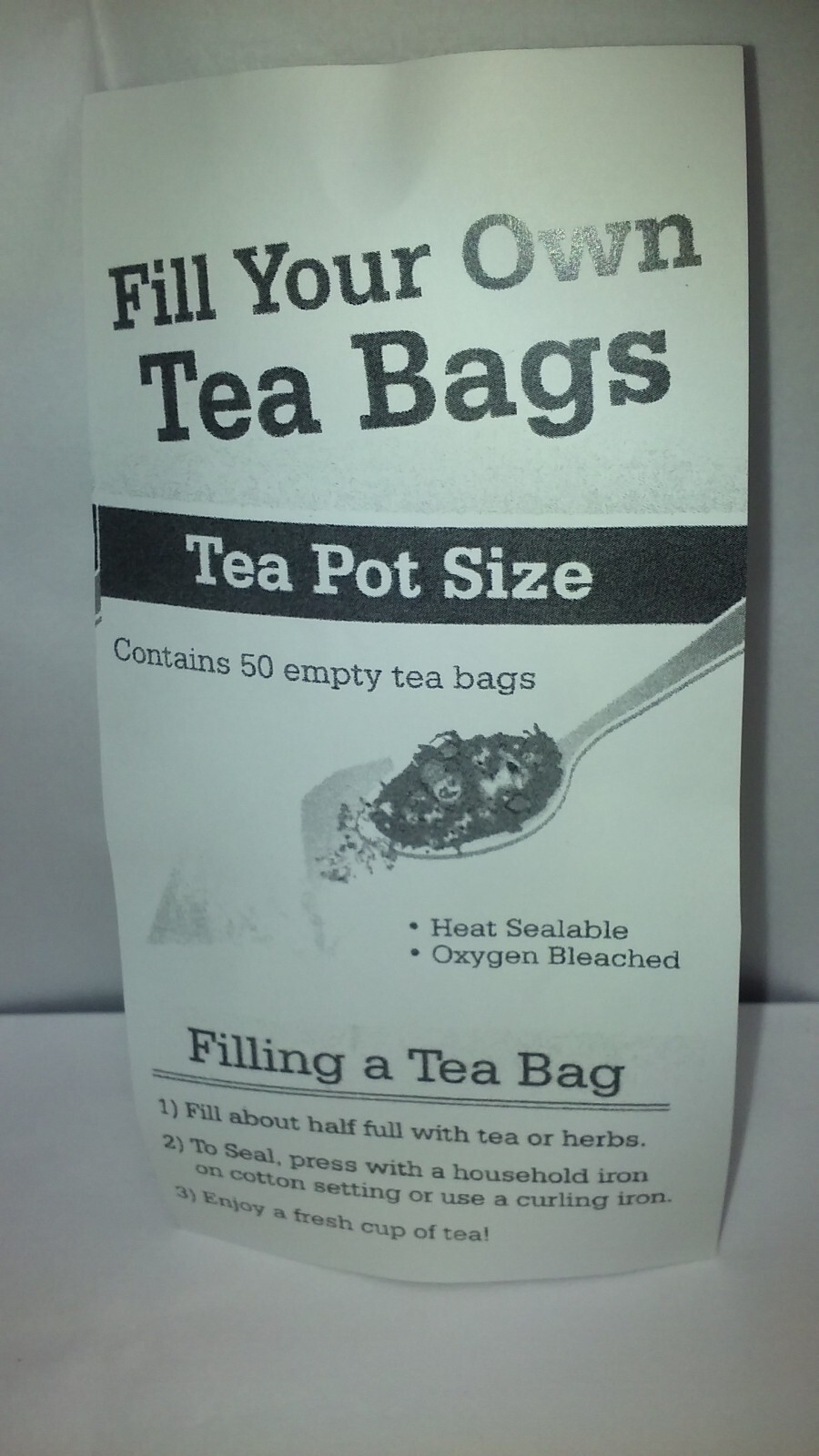 50 empty press N brew paper tea bags 5 inches x 3.75 inches large