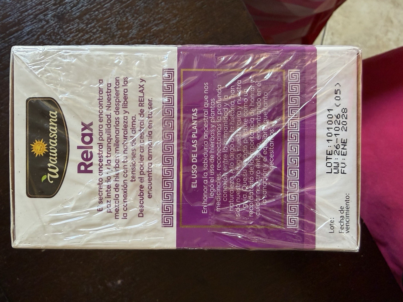 Wawasana RELAX tea 50 bags Peruvian herbs mix. Zen minded people love it