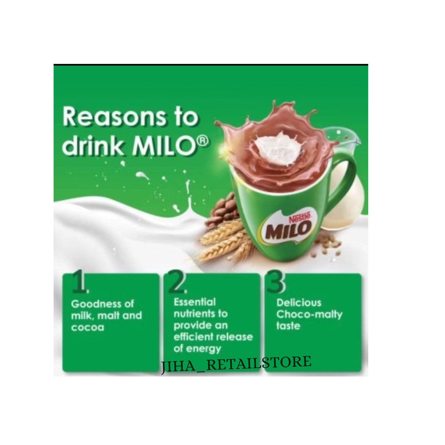 MILO Chocolate Malt Powder Drink 2 Pack 200gm -Fast Shipping