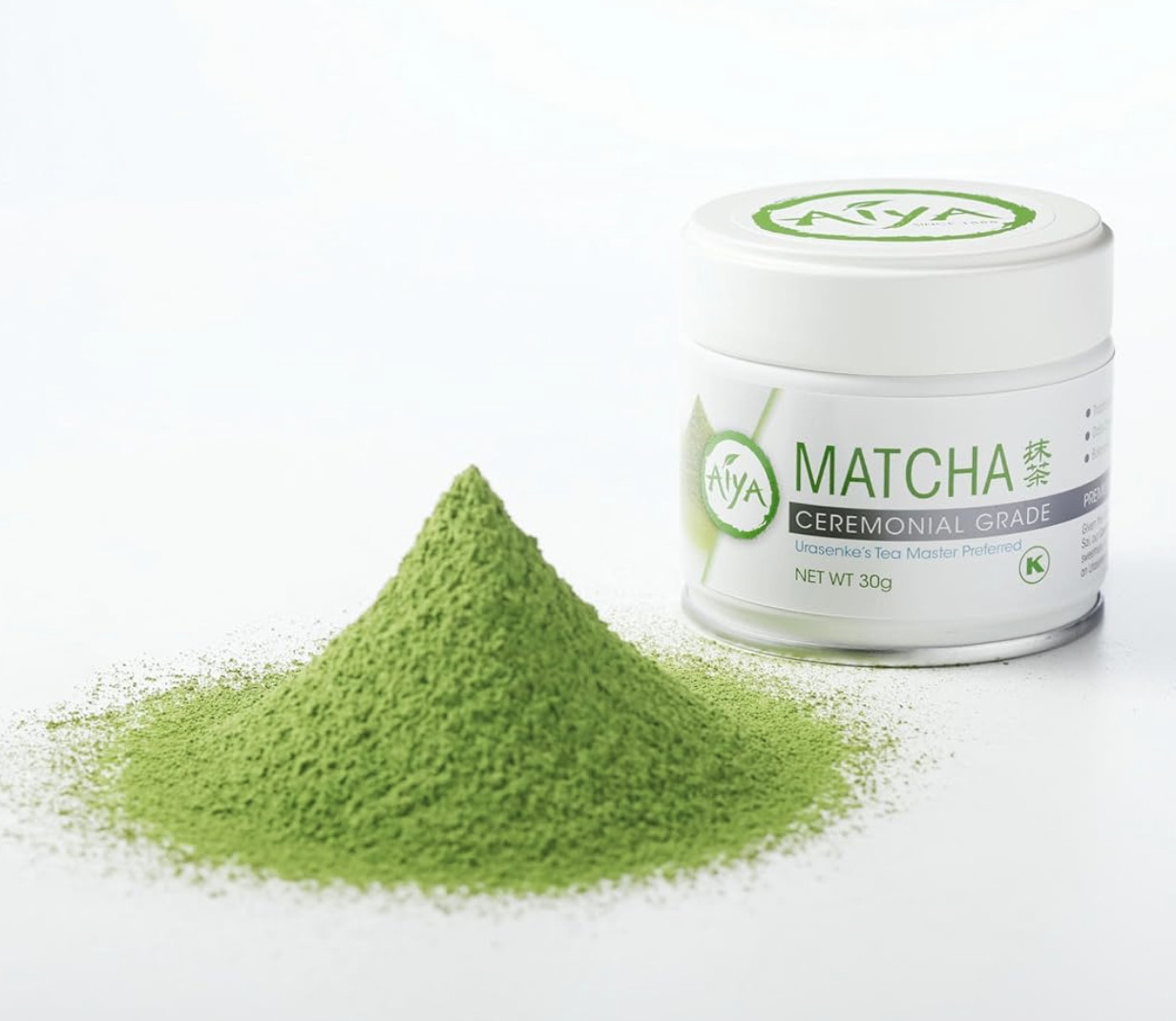 Aiya Japanese Premium Ceremonial Grade Matcha Green Tea 30g Tin Exp. 9/21/27