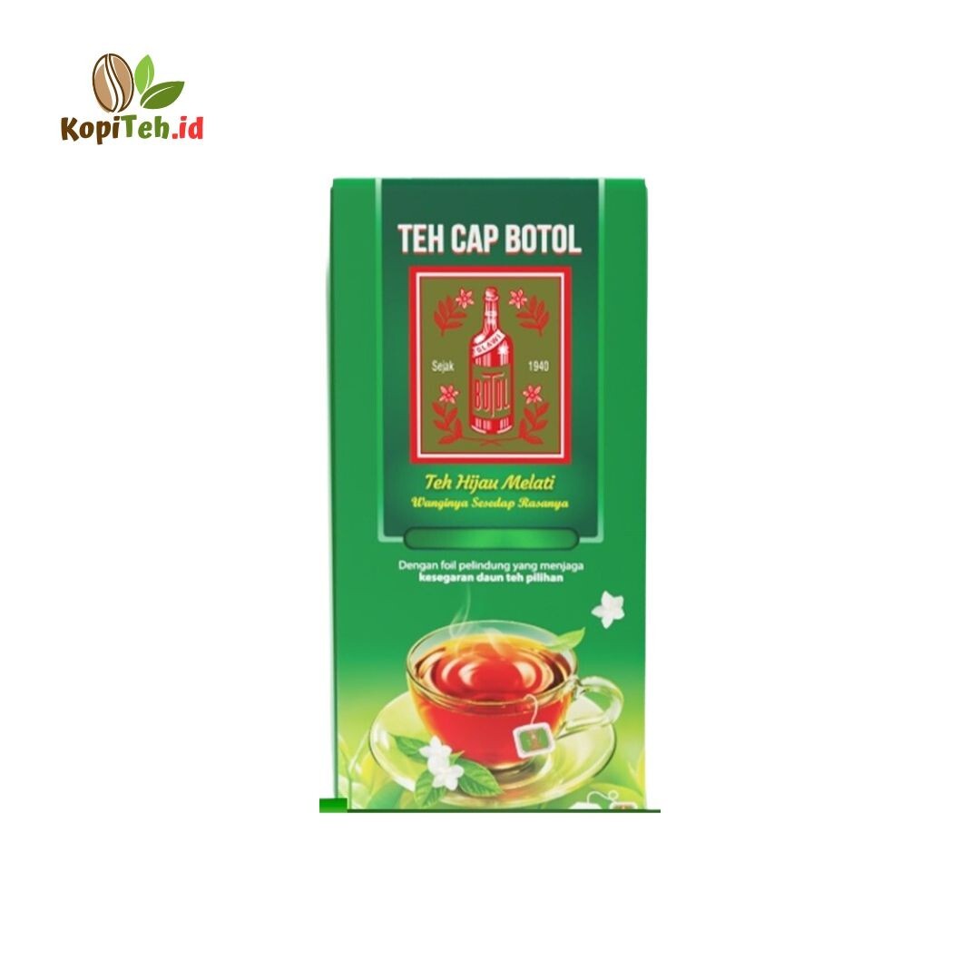 2x 50gr Teh Cap Botol jasmine green tea bags from Indonesia