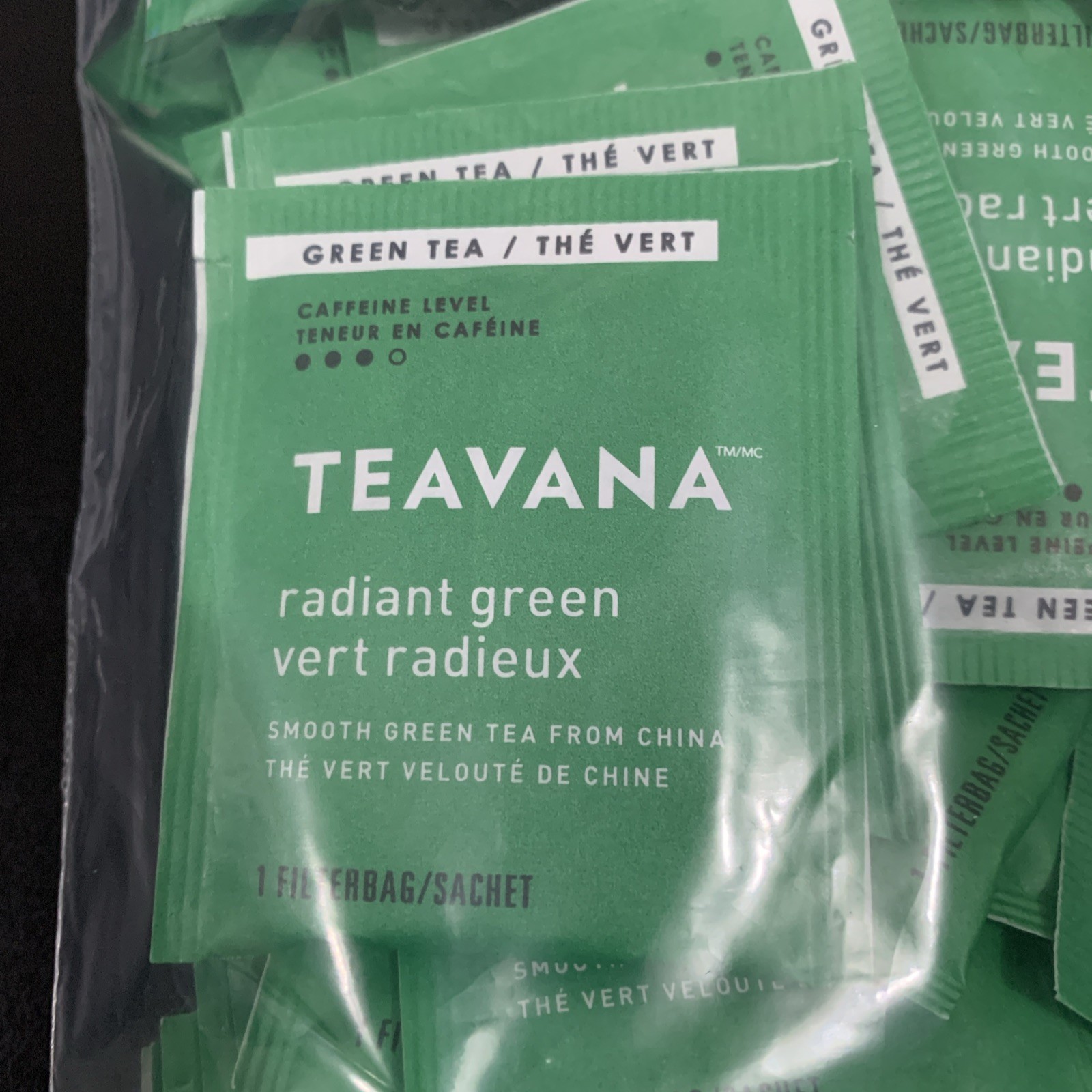 96 Pack Teavana Radiant Green Tea Starbucks Tea Filter Bags Tea Bags BULK