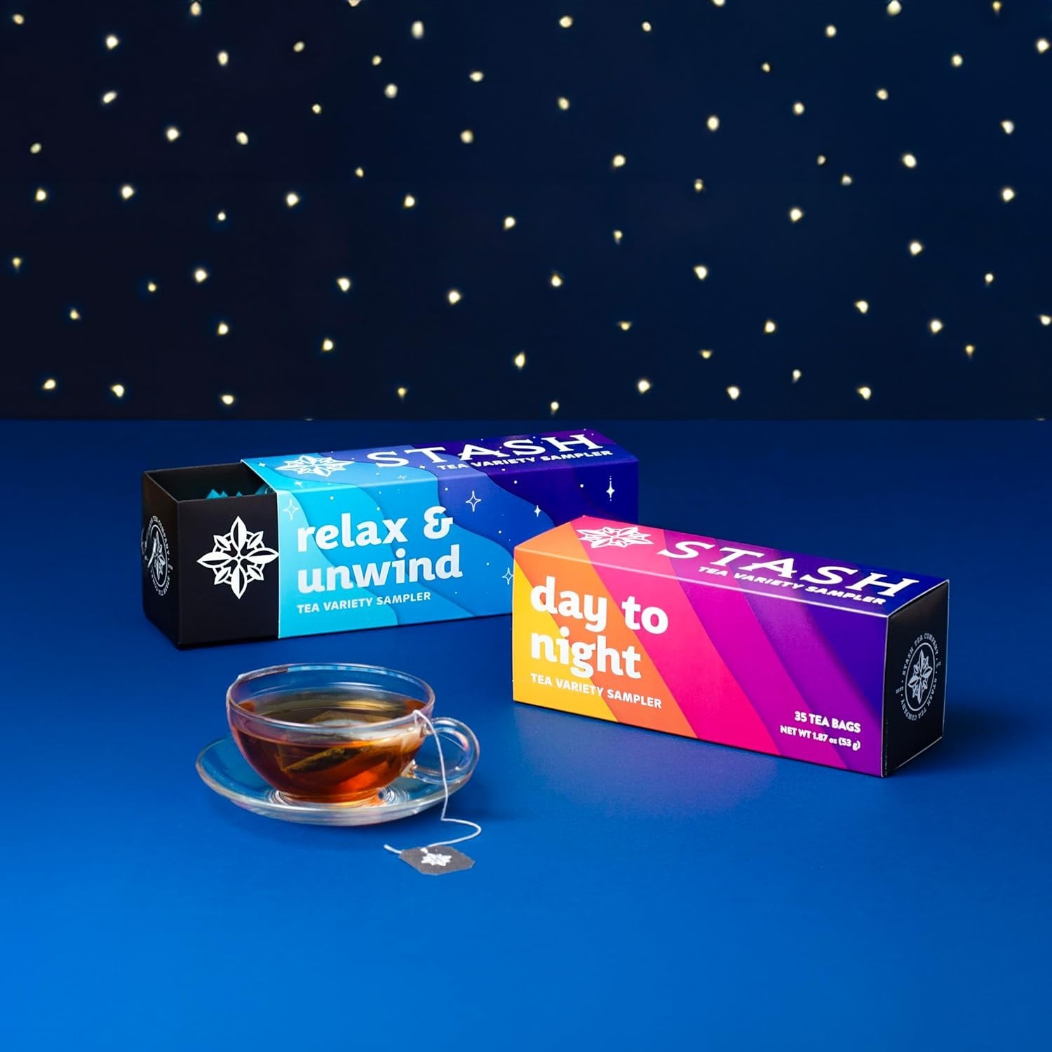 Gourmet Day to Night Tea Gift Set – 35 Flavorful Bags for All-Day Enjoyment