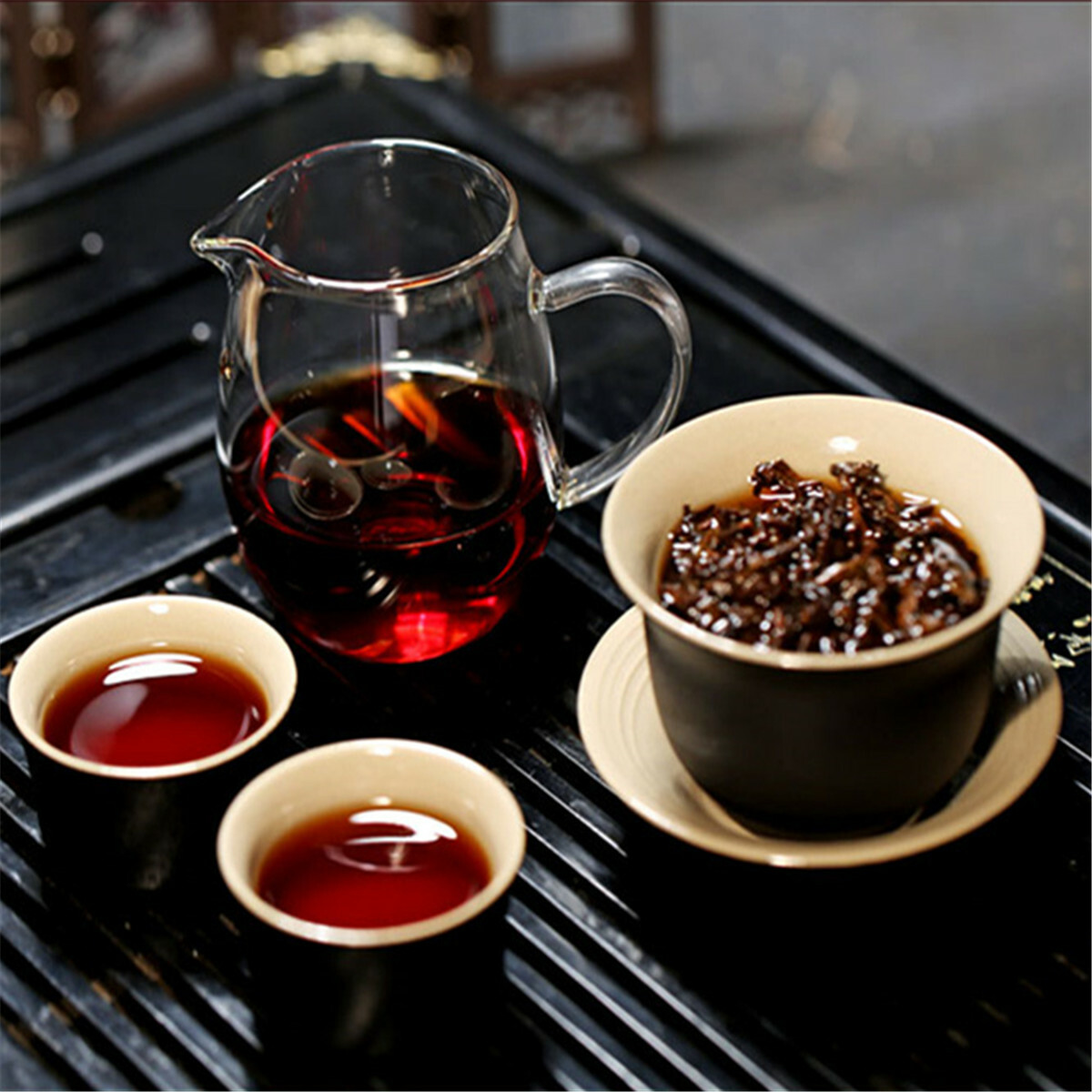 5pcs Black Pu-erh Tea Top Grade Yunnan Original Puer Red Tea Pu’er Tuo Cha 500g