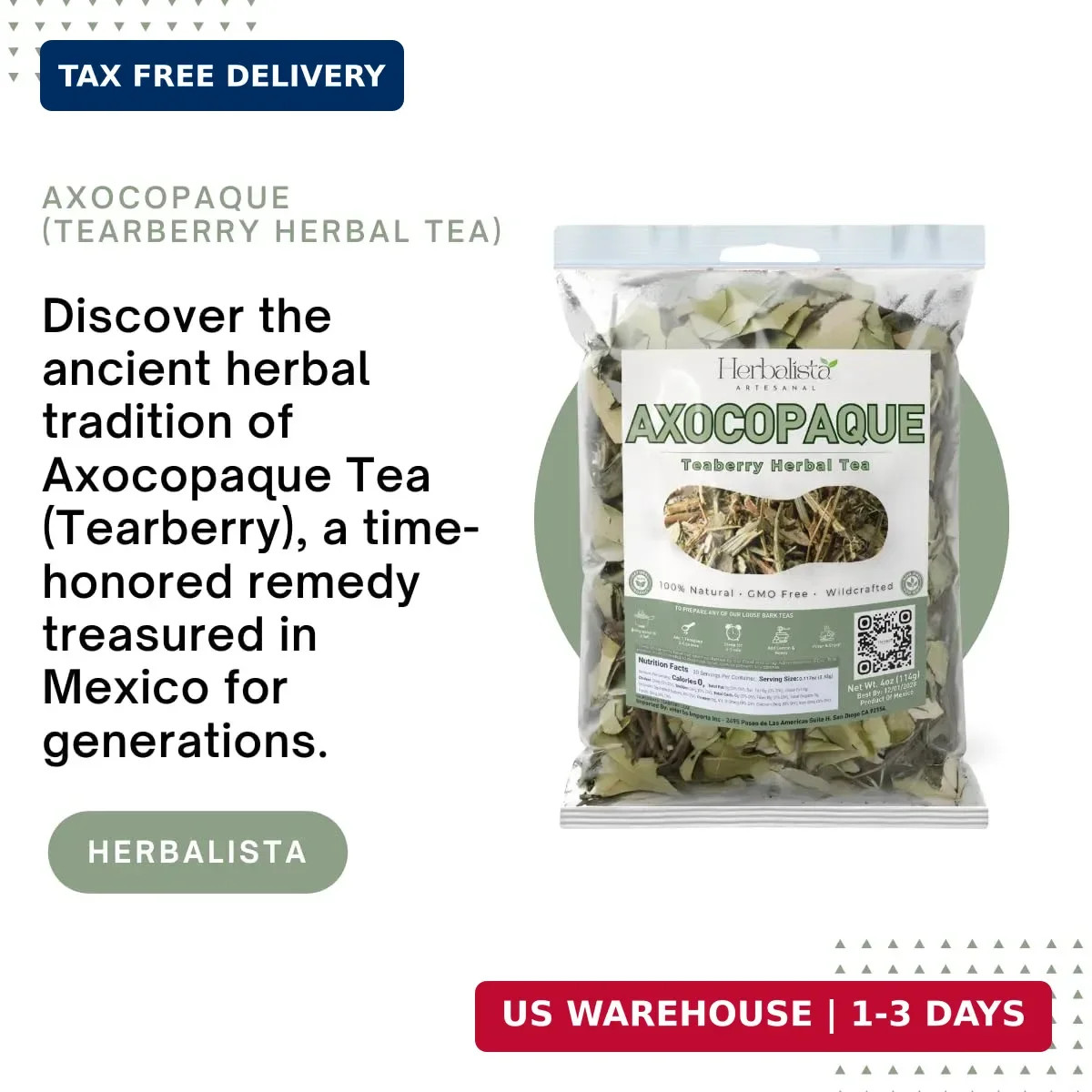 NEW Viral Axocopaque Tea 5oz (141g) – Better Value! | Tearberry Herbal Tea – 40+