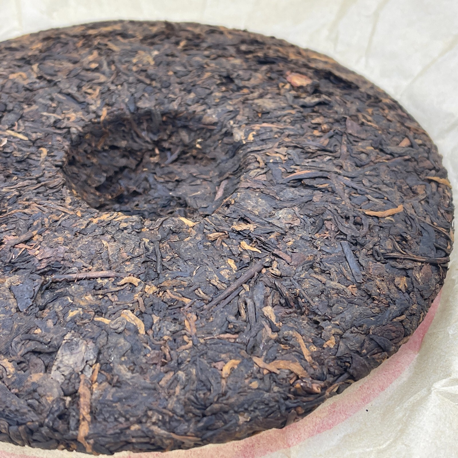 Pu-erh tea,2003,Customized Tea Yunnan Qizi Cake Tea Green Seal,357g,Cooked