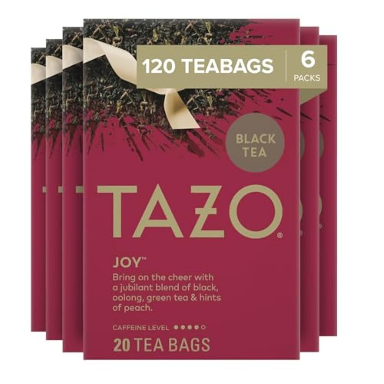 Tazo Joy Limited Edition Seasonal Black Tea Blend Tea Bags, 120 Total