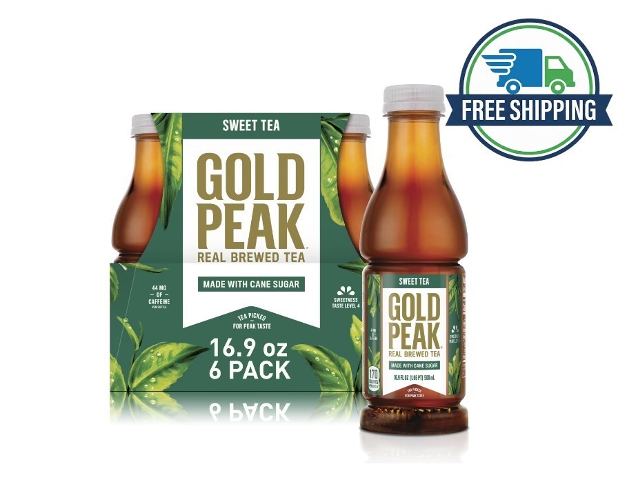 Gold Peak Iced Tea – Sweet Tea, 16.9 fl oz Bottles (6 Pack)