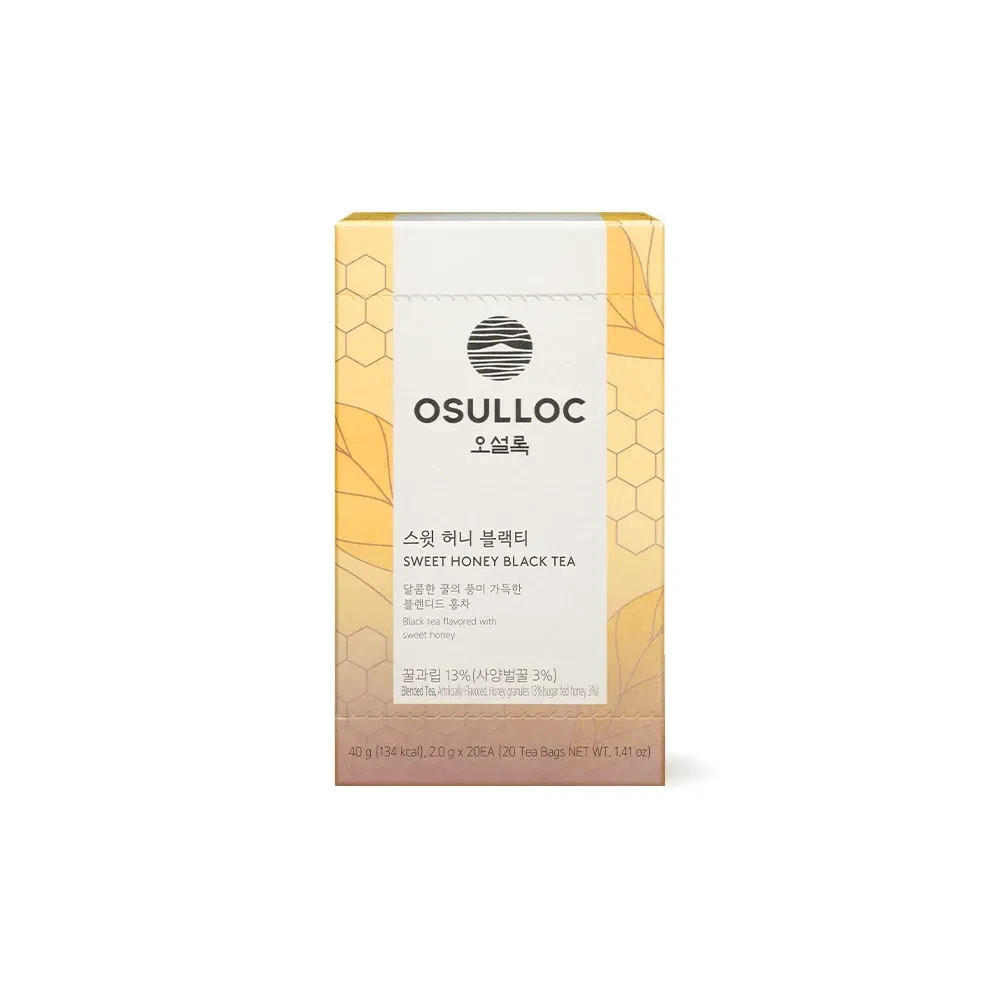 Osulloc Korea Premium Tea Collection 20T Green Black Oolong Herbal Tea Bags