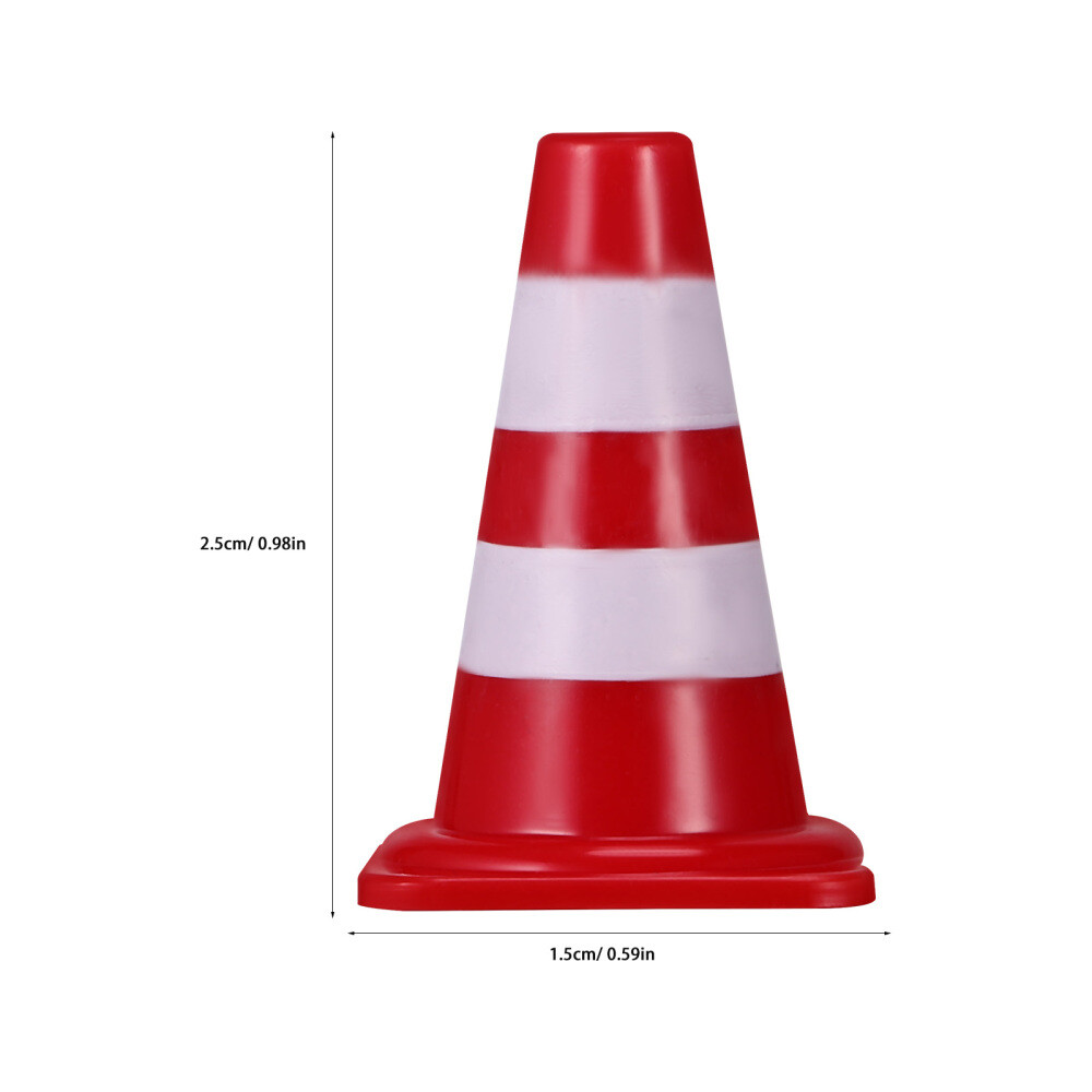 15PCS Mini Traffic Cones Miniature Scene Accessories Early Educational Toys