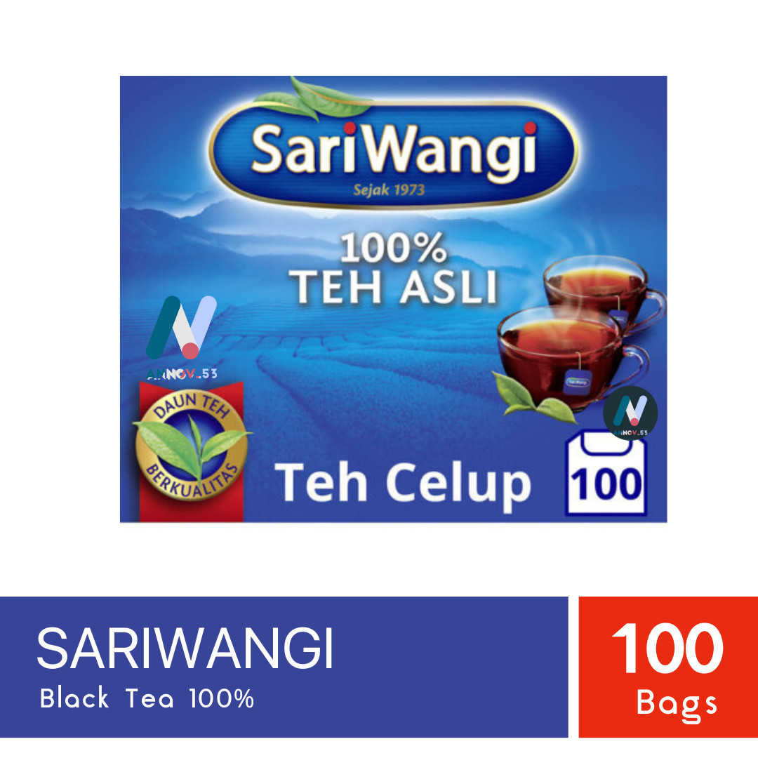 SARIWANGI Premium Black Tea Original Indonesian Fragrance Legendary 100 Tea Bags