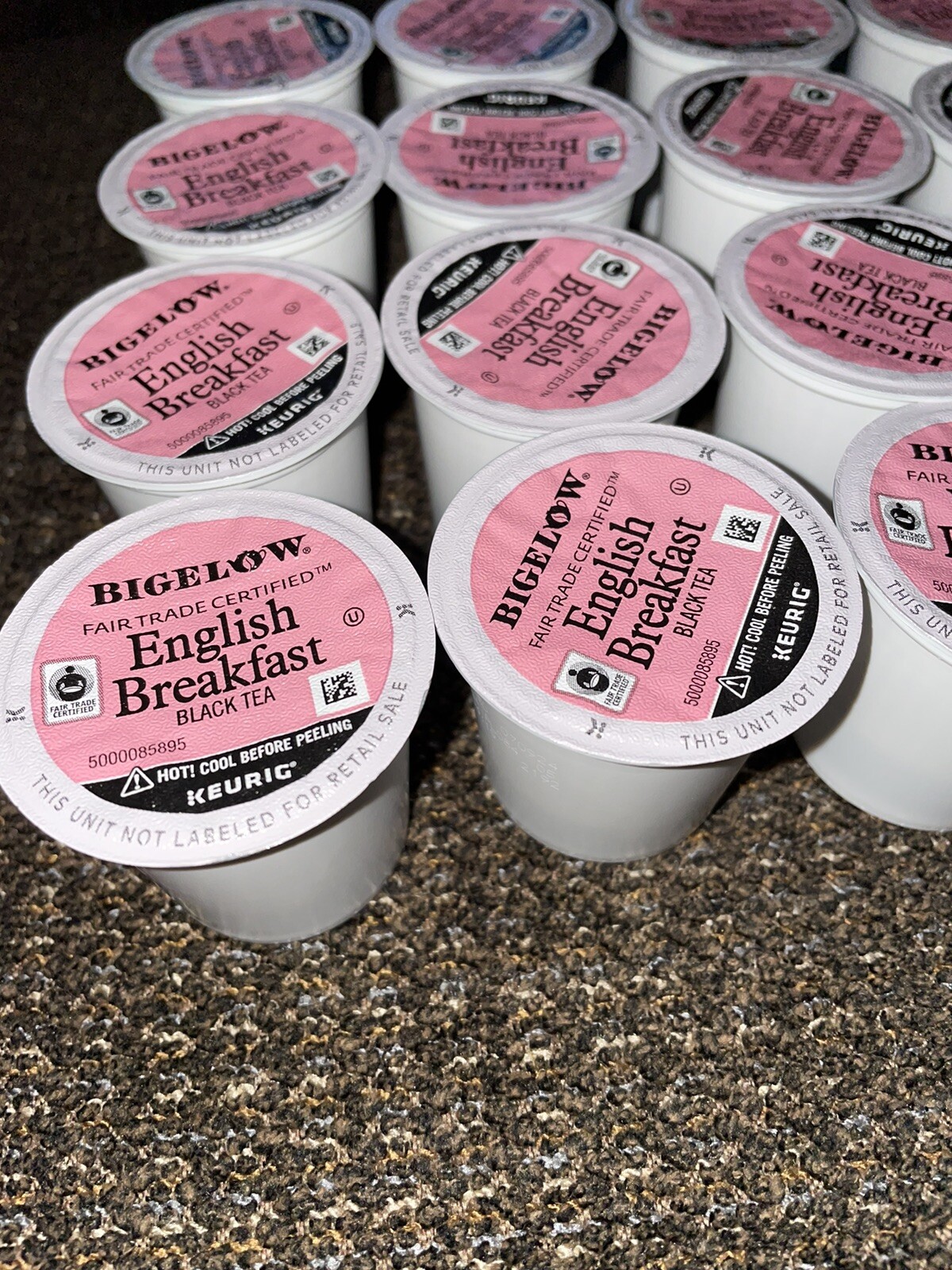 Bigelow English Breakfast Black Tea Keurig K-Cups Caffeinated 40 Pods No Box