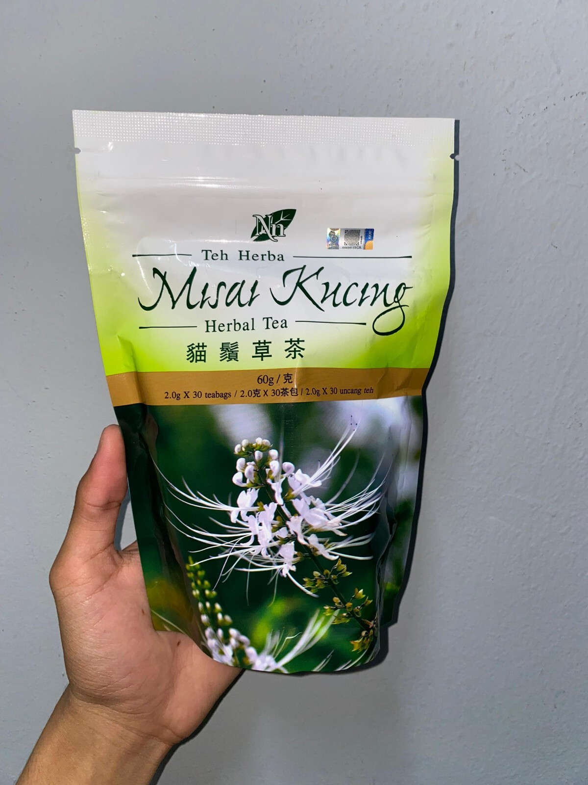 Nn Misai Kucing Herbal Tea COSWAY 2g x 30 sachets 1 Pack Approved by KKM FREEPOS