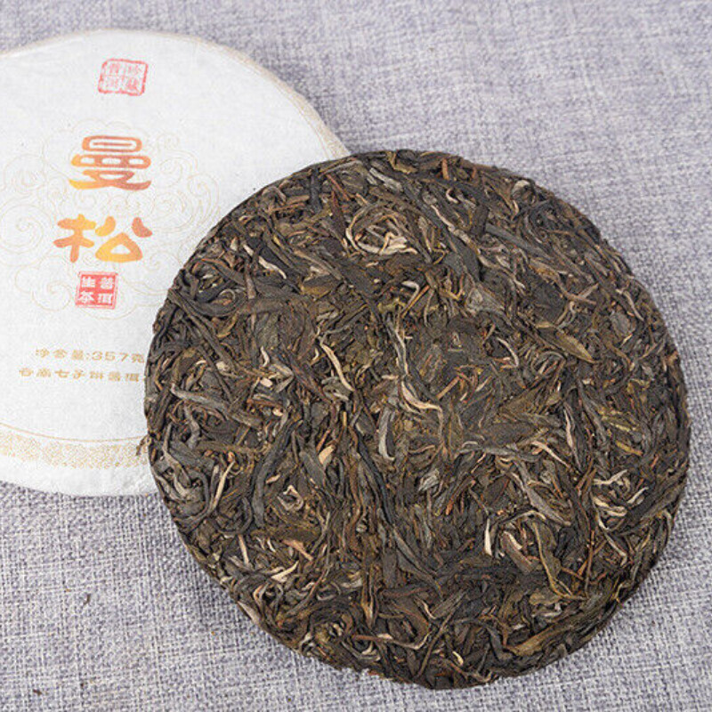 Raw Pu’er Tea Mansong Spring Big Tree Natural Healthy 357g Cake